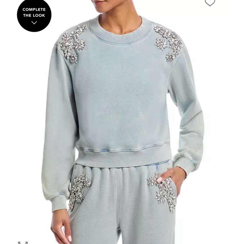 Generation Love Julie Crystal Patch Sweatshirt, Size Large